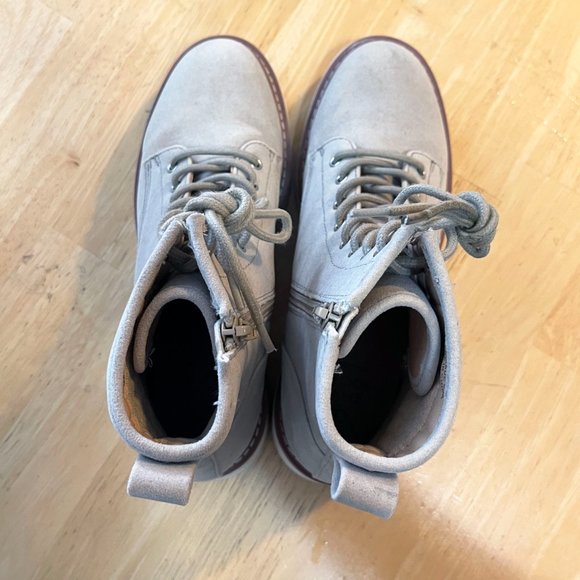 Brand new oasis society marissa faux suede lace up boot - Taupe/Beige (Size 8) - Picture 7 of 11